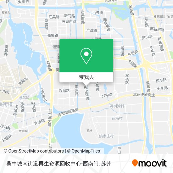 吴中城南街道再生资源回收中心-西南门地图