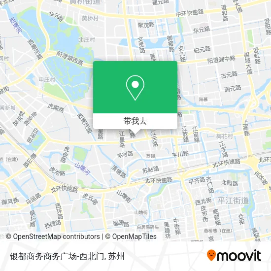 银都商务商务广场-西北门地图
