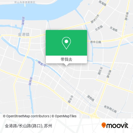 金港路/长山路(路口)地图