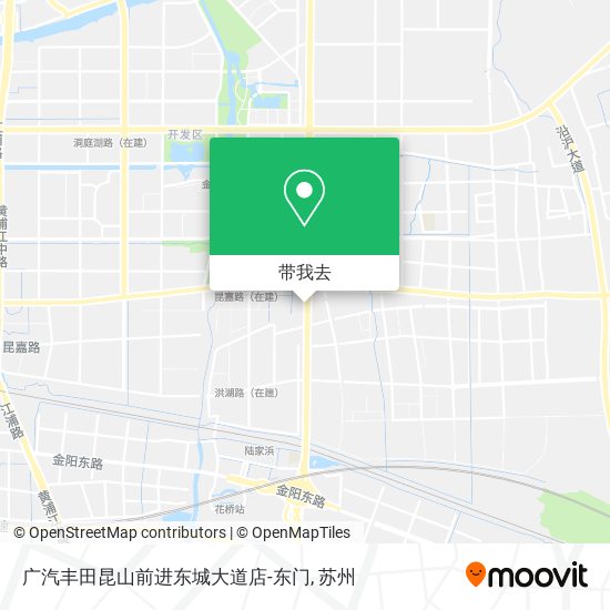广汽丰田昆山前进东城大道店-东门地图