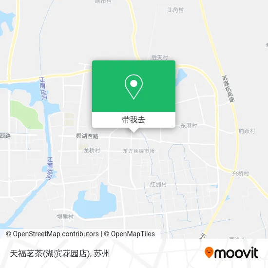 天福茗茶(湖滨花园店)地图