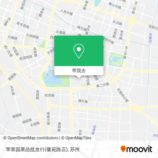 苹果园果品批发行(馨苑路店)地图