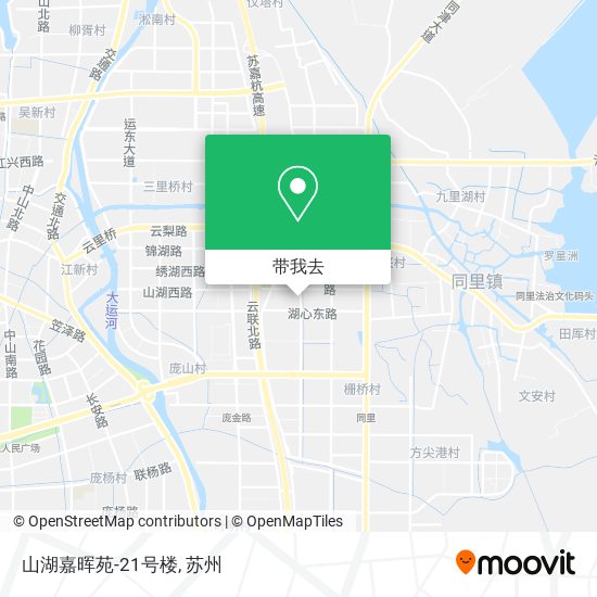 山湖嘉晖苑-21号楼地图