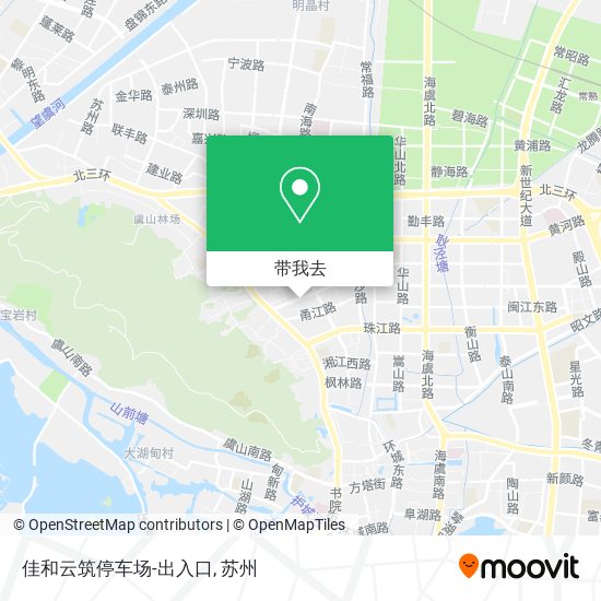 佳和云筑停车场-出入口地图