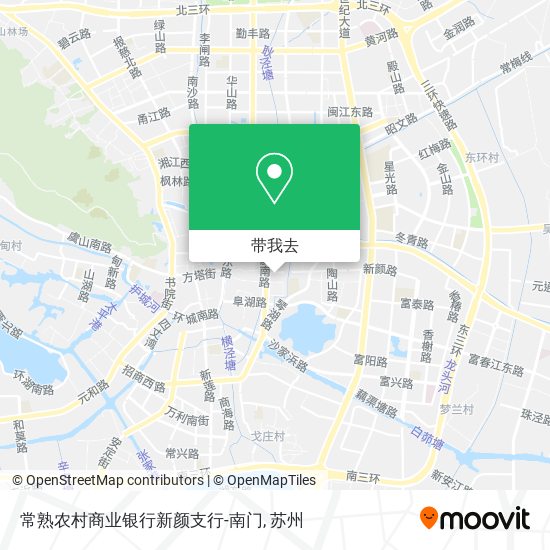 常熟农村商业银行新颜支行-南门地图