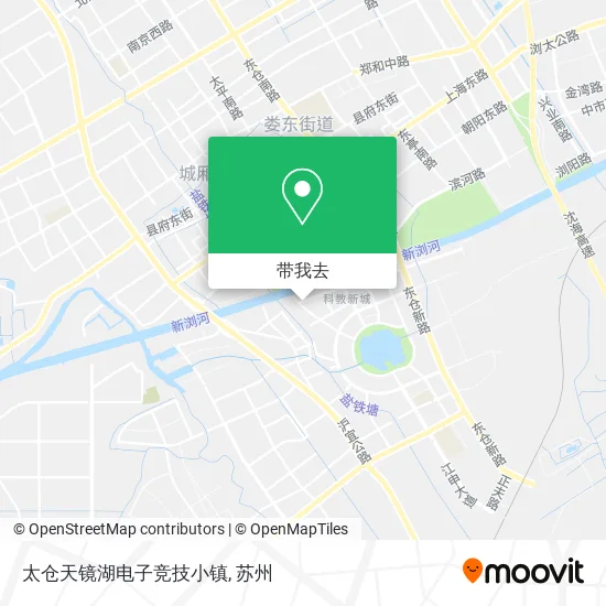 太仓天镜湖电子竞技小镇地图