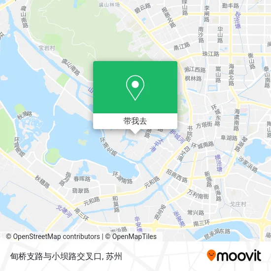 甸桥支路与小坝路交叉口地图