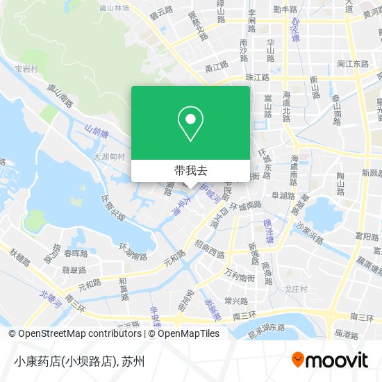 小康药店(小坝路店)地图