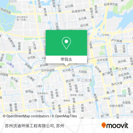 苏州洪迪环保工程有限公司地图