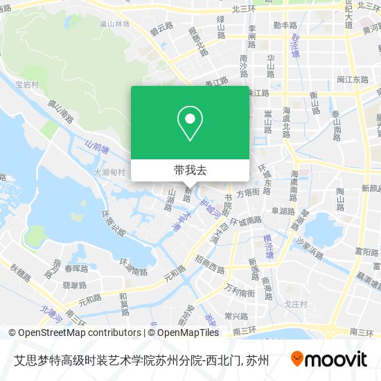 艾思梦特高级时装艺术学院苏州分院-西北门地图