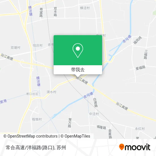 常合高速/洋福路(路口)地图