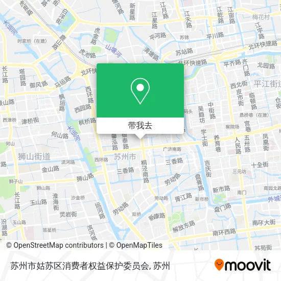 苏州市姑苏区消费者权益保护委员会地图