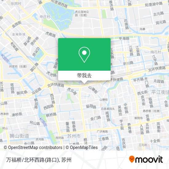 万福桥/北环西路(路口)地图