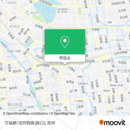 万福桥/北环西路(路口)地图