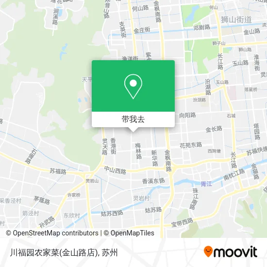 川福园农家菜(金山路店)地图