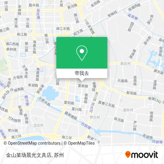金山菜场晨光文具店地图