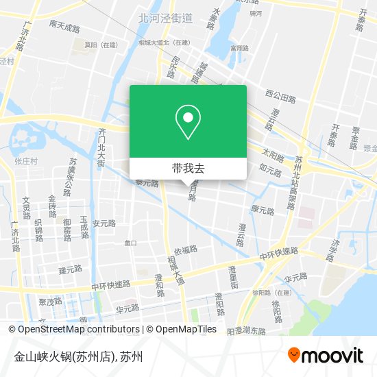 金山峡火锅(苏州店)地图