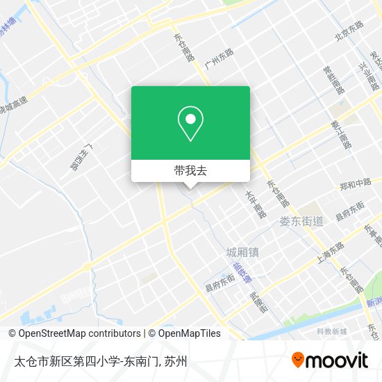 太仓市新区第四小学-东南门地图