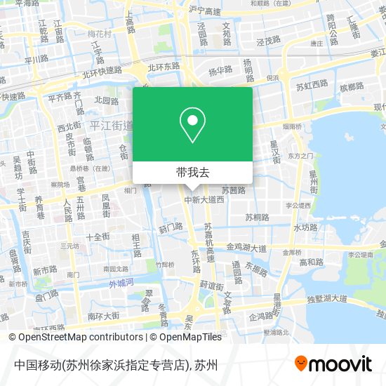 中国移动(苏州徐家浜指定专营店)地图