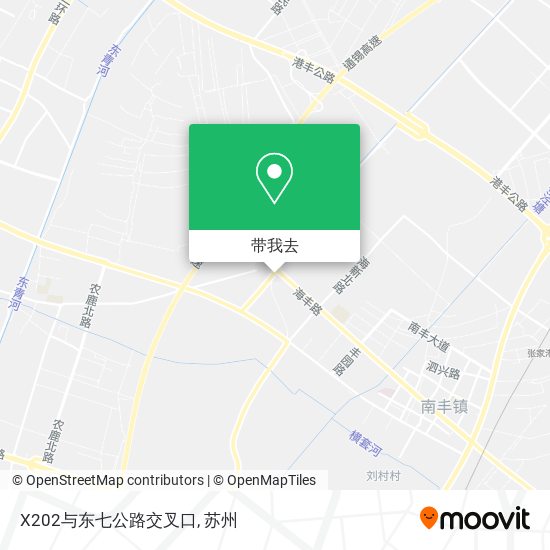 X202与东七公路交叉口地图