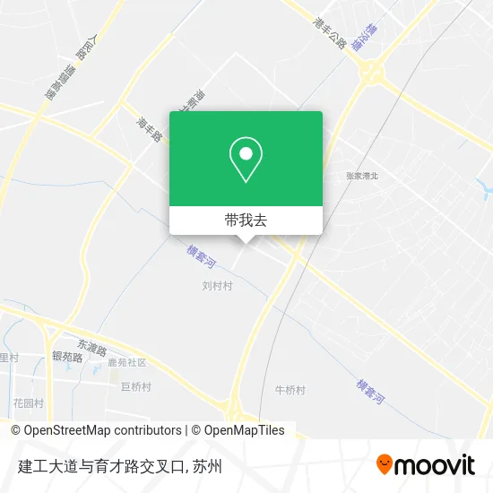 建工大道与育才路交叉口地图