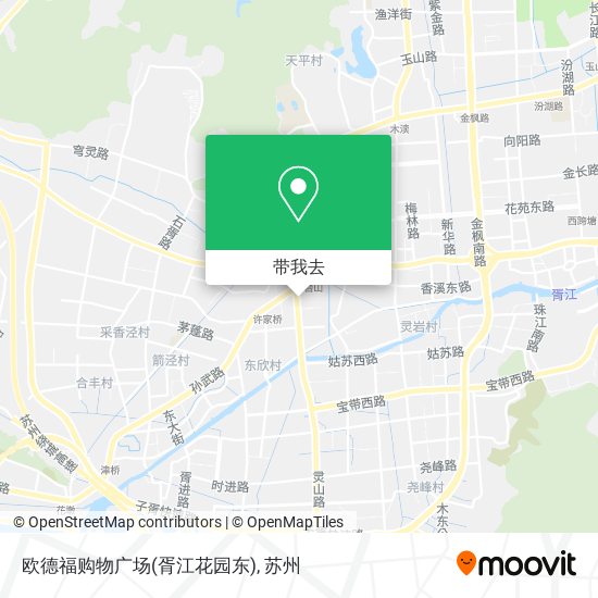 欧德福购物广场(胥江花园东)地图