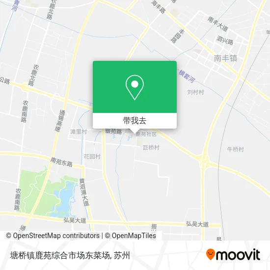 塘桥镇鹿苑综合市场东菜场地图