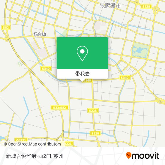 新城吾悦华府-西2门地图