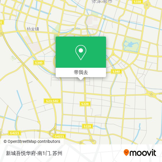 新城吾悦华府-南1门地图