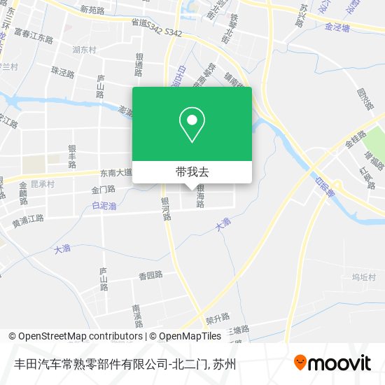 丰田汽车常熟零部件有限公司-北二门地图