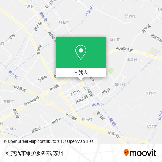 红燕汽车维护服务部地图