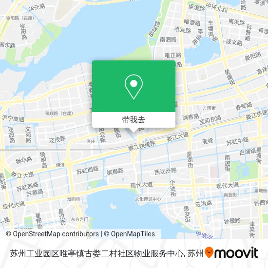 苏州工业园区唯亭镇古娄二村社区物业服务中心地图