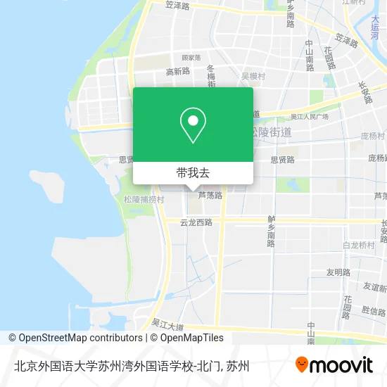 北京外国语大学苏州湾外国语学校-北门地图