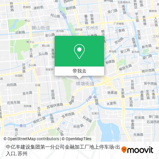 中亿丰建设集团第一分公司金融加工厂地上停车场-出入口地图