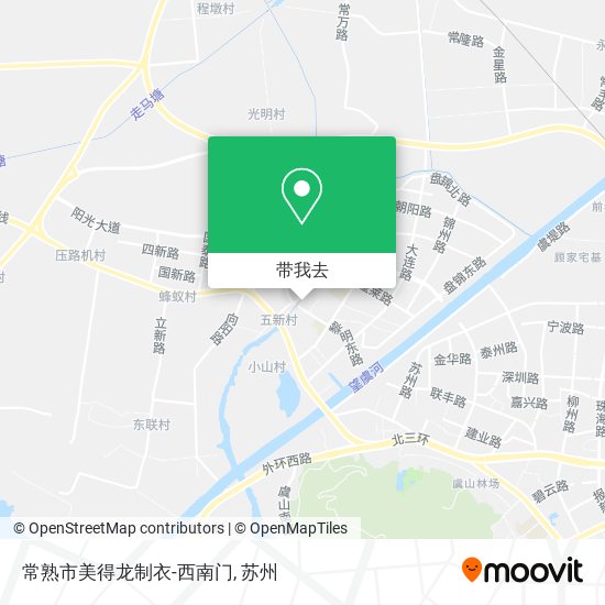 常熟市美得龙制衣-西南门地图