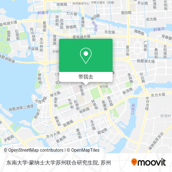 东南大学-蒙纳士大学苏州联合研究生院地图