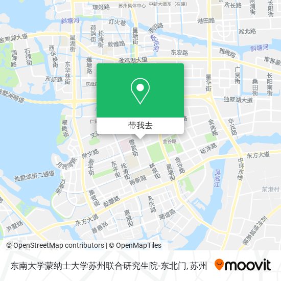 东南大学蒙纳士大学苏州联合研究生院-东北门地图