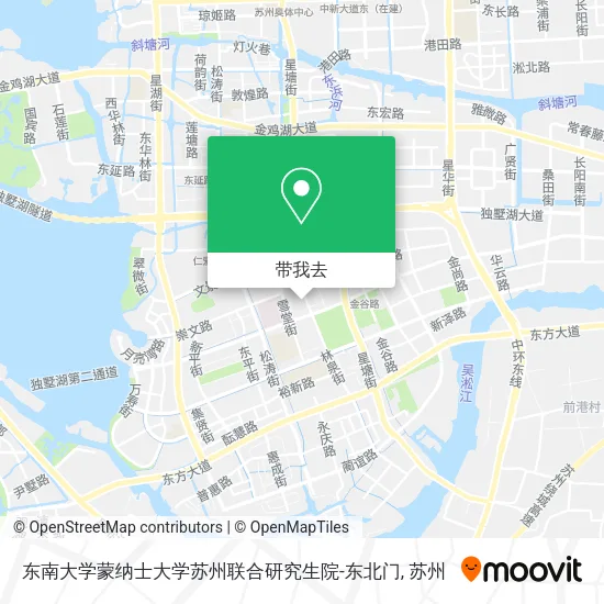 东南大学蒙纳士大学苏州联合研究生院-东北门地图
