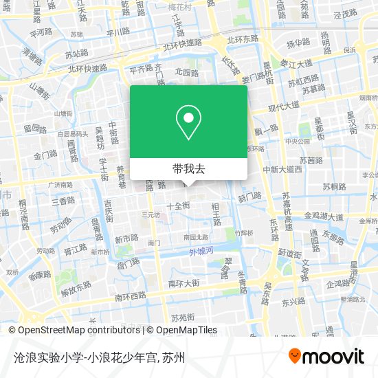 沧浪实验小学-小浪花少年宫地图