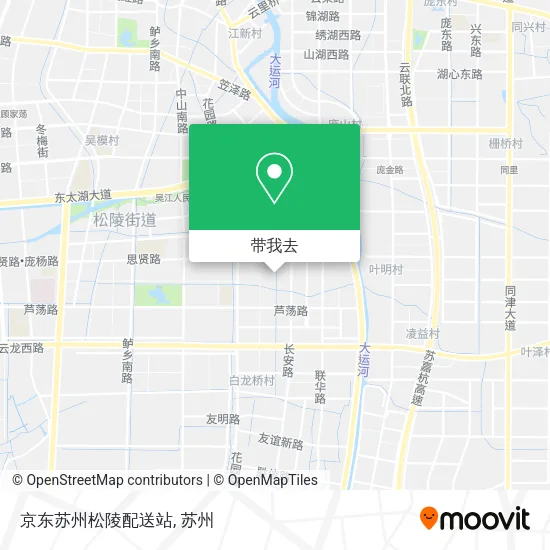 京东苏州松陵配送站地图