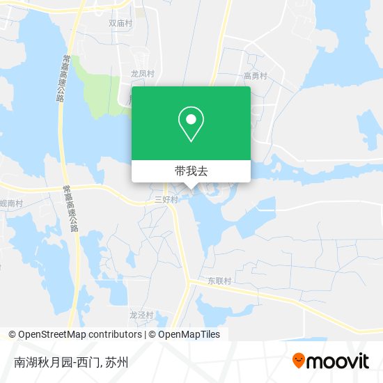 南湖秋月园-西门地图