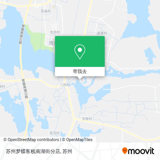 苏州梦蝶客栈南湖街分店地图