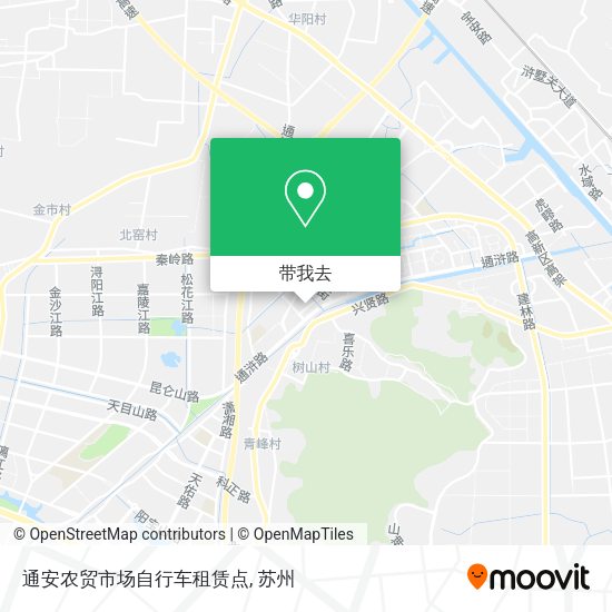 通安农贸市场自行车租赁点地图