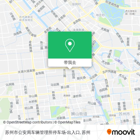 苏州市公安局车辆管理所停车场-出入口地图