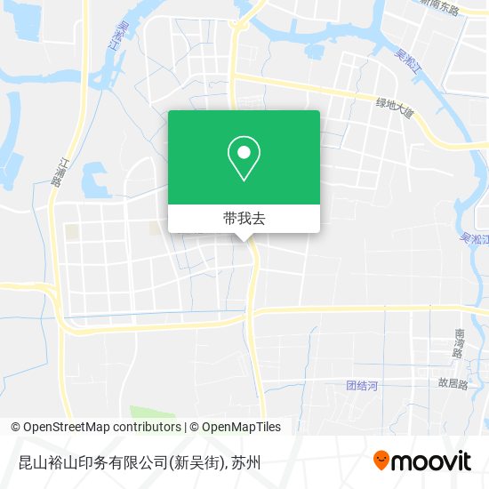 昆山裕山印务有限公司(新吴街)地图