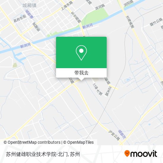 苏州健雄职业技术学院-北门地图