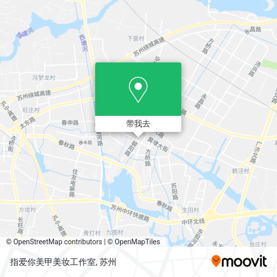 指爱你美甲美妆工作室地图