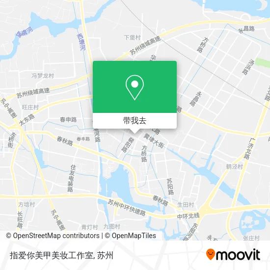 指爱你美甲美妆工作室地图