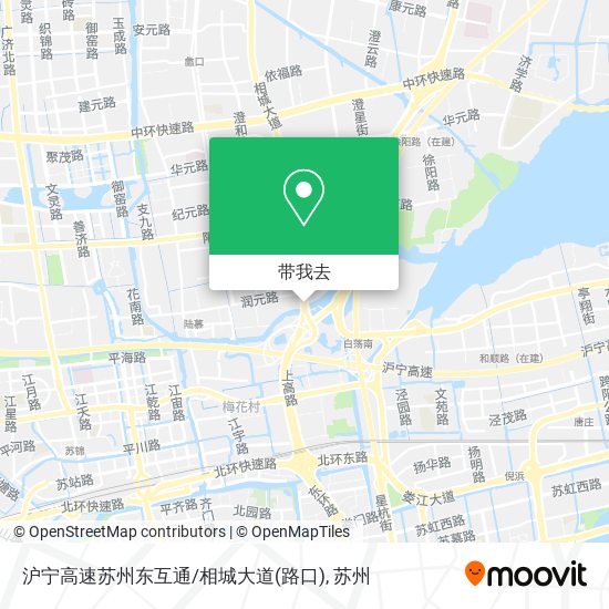 沪宁高速苏州东互通/相城大道(路口)地图