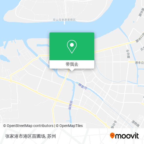 张家港市港区苗圃场地图